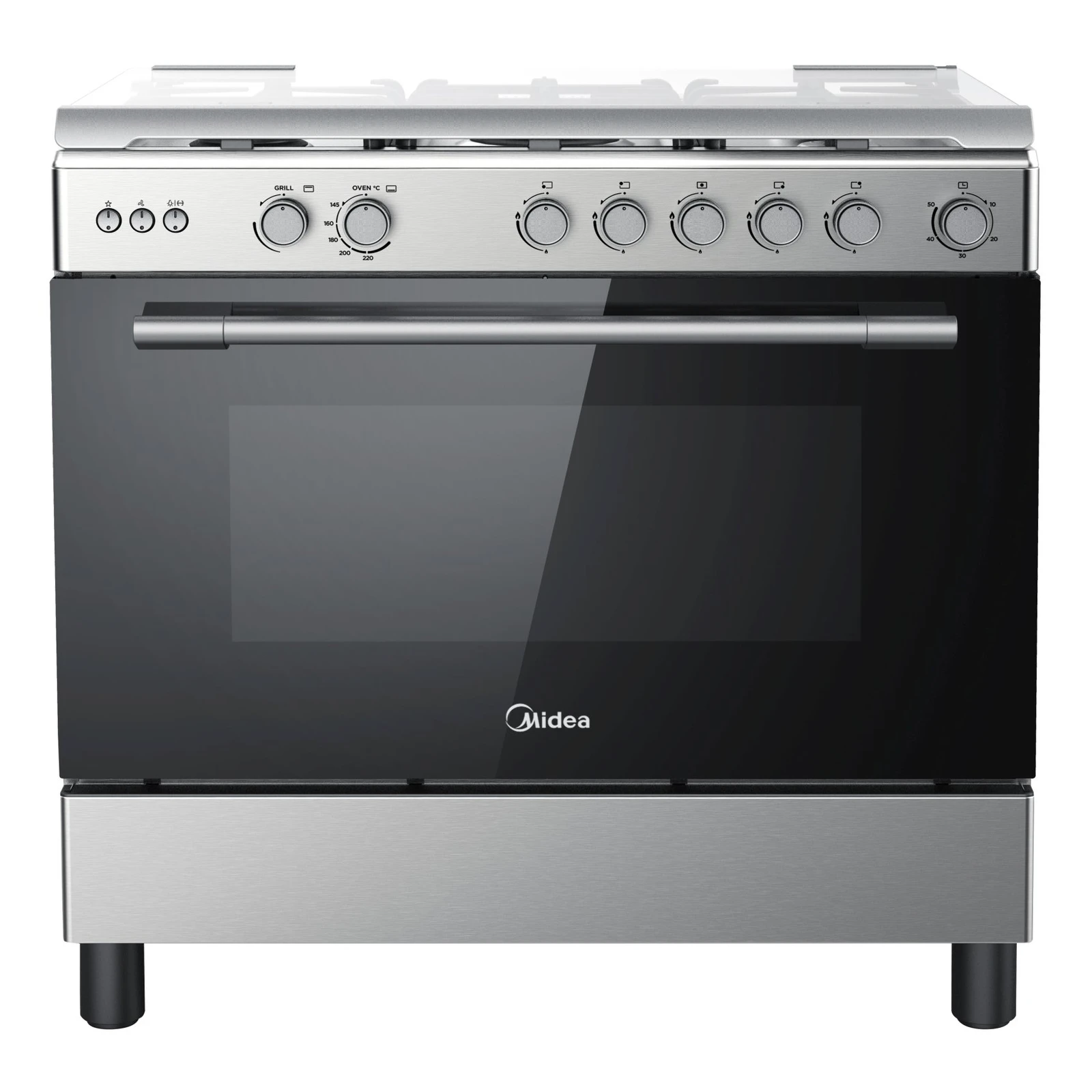 Midea Midea 90x60 Gas Cooker - Stainless Steel